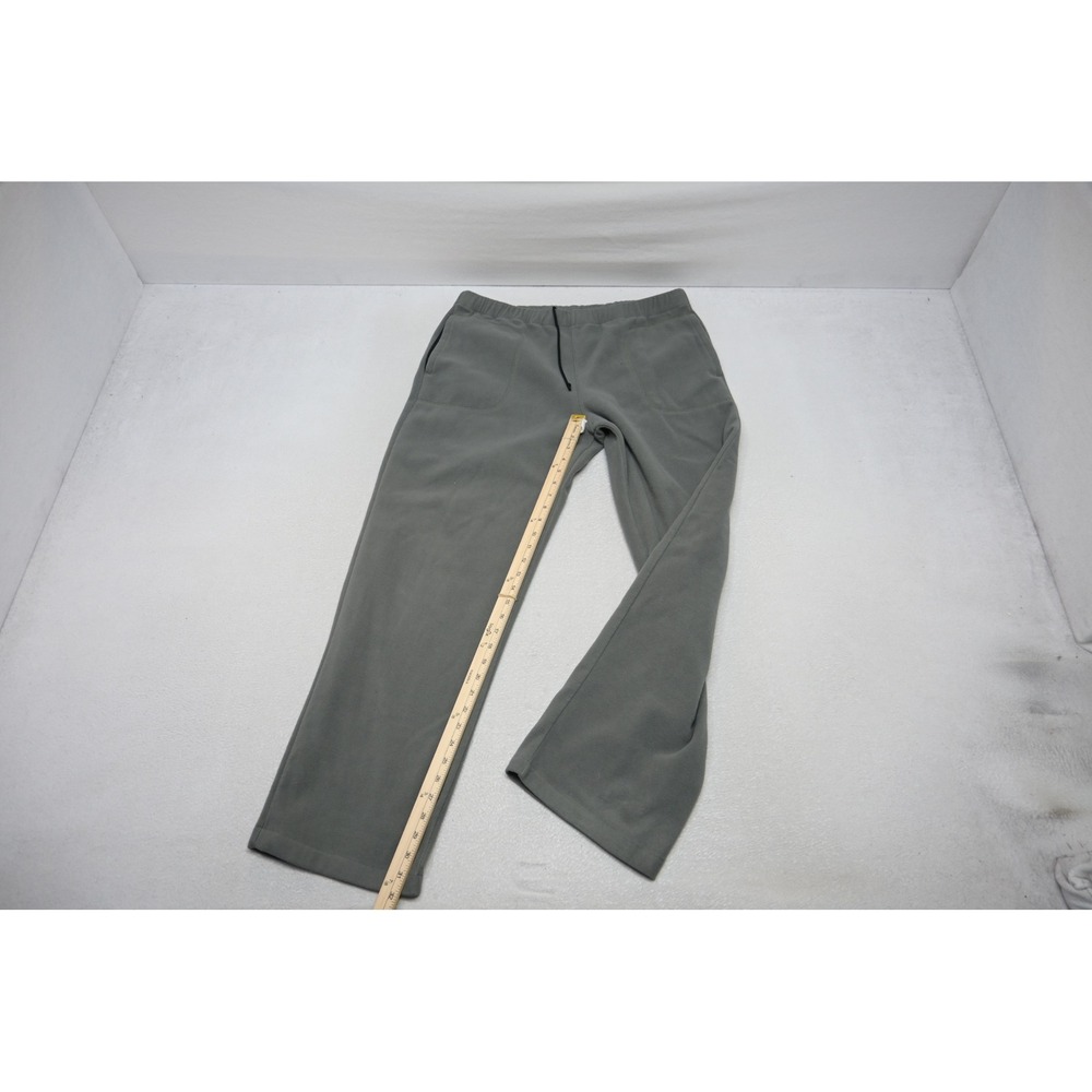 Columbia Fleece Pants Mens XL Gray Elastic Waist Drawstring Outdoor Hiking
